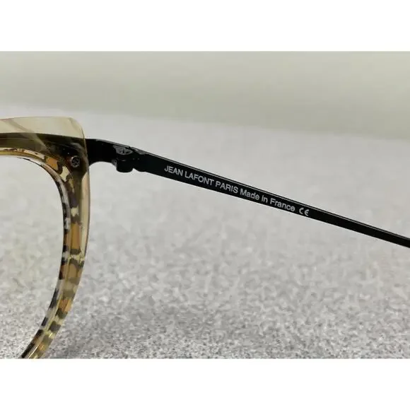 Jean Lafont Eyeglasses Brigitte 380 Leopard/Black Cat Eye Frame France 52-18 134